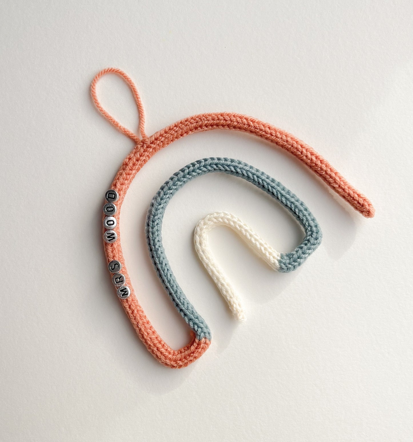Knitted Wire Personalized Rainbow