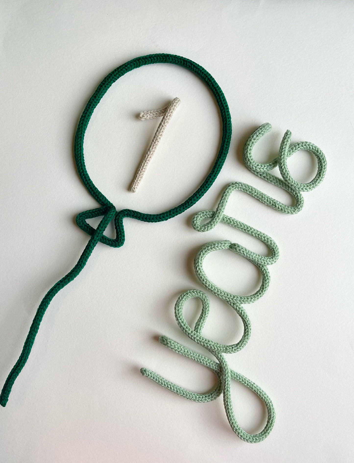 Knitted Wire Baby Milestone Set