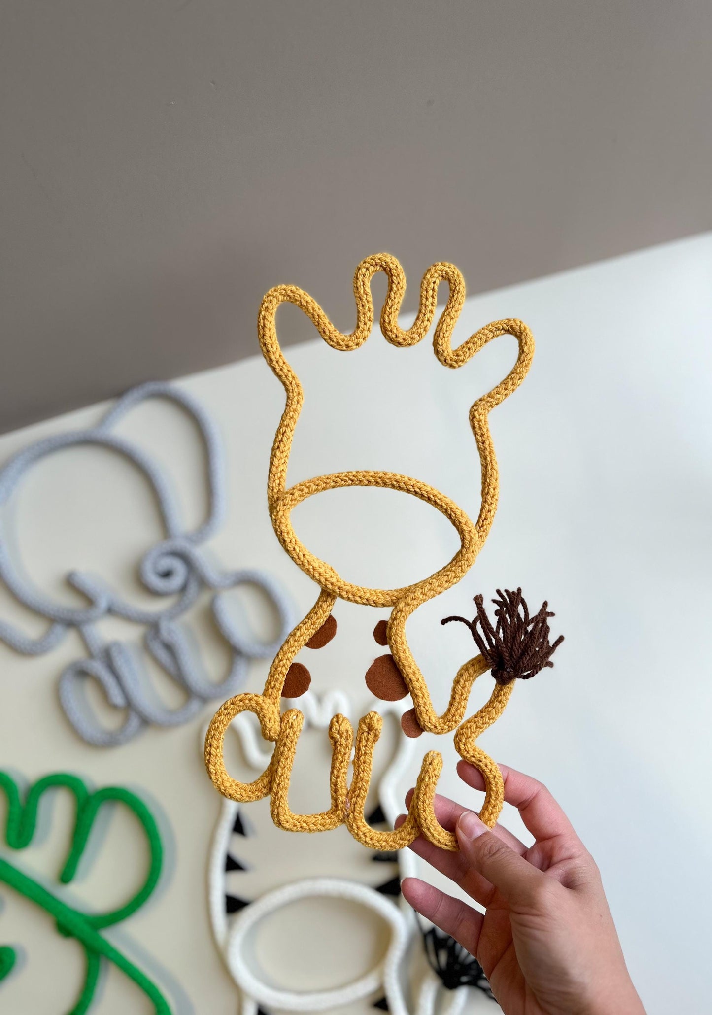 Knitted Wire Safari Animals