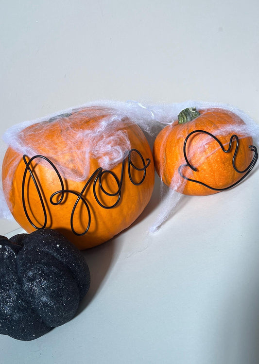 Wire 'Boo' Halloween Sign