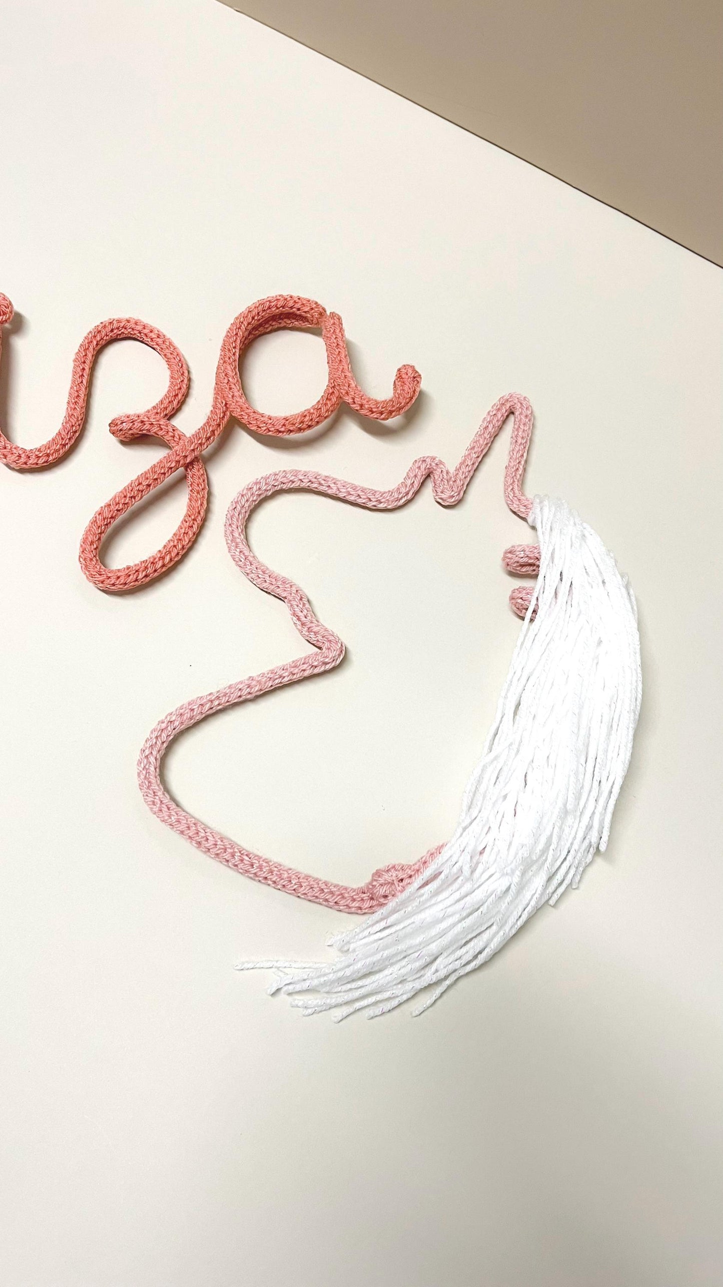 Knitted Unicorn Wall Decor