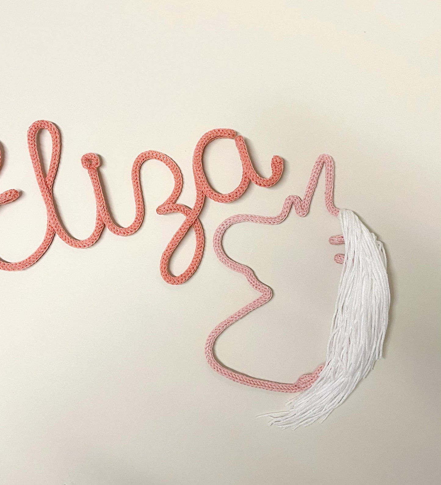 Knitted Unicorn Wall Decor