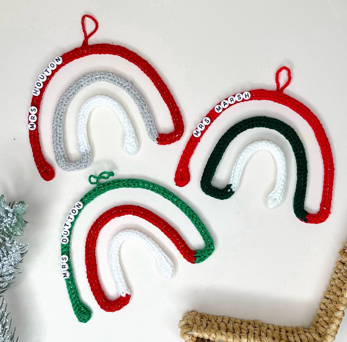 Knitted Wire Personalized Rainbow
