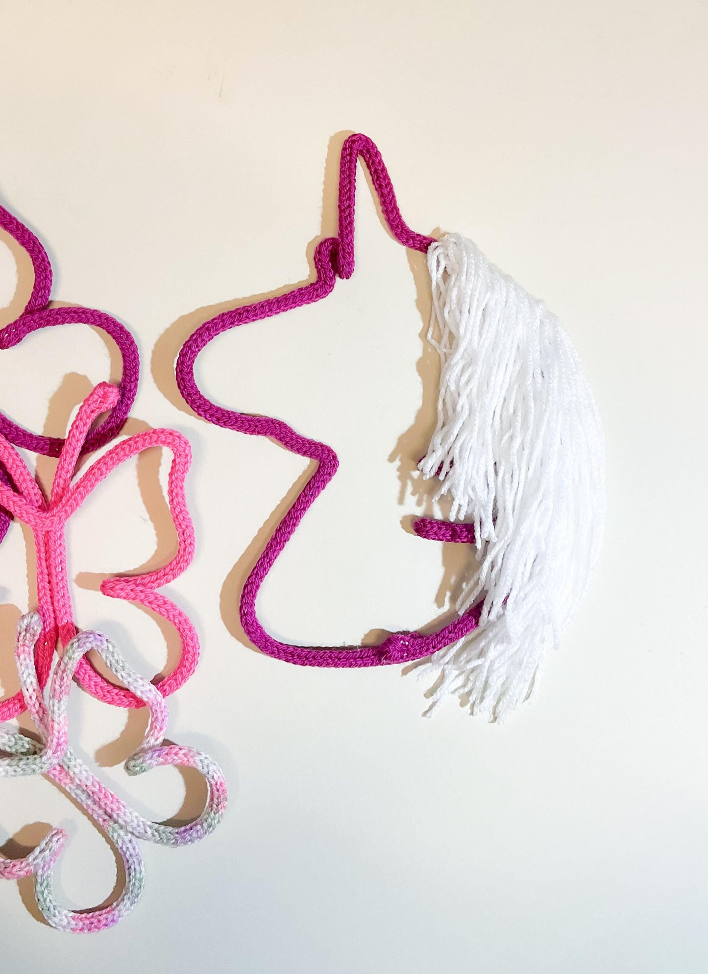 Knitted Unicorn Wall Decor