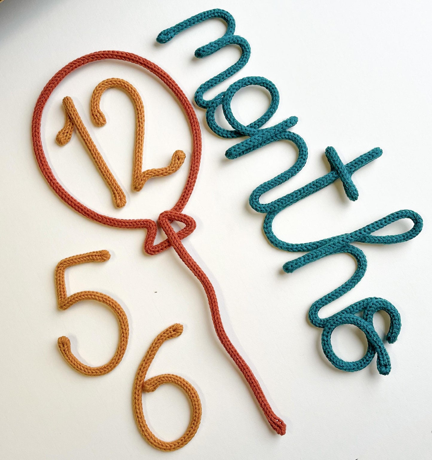 Knitted Wire Baby Milestone Set