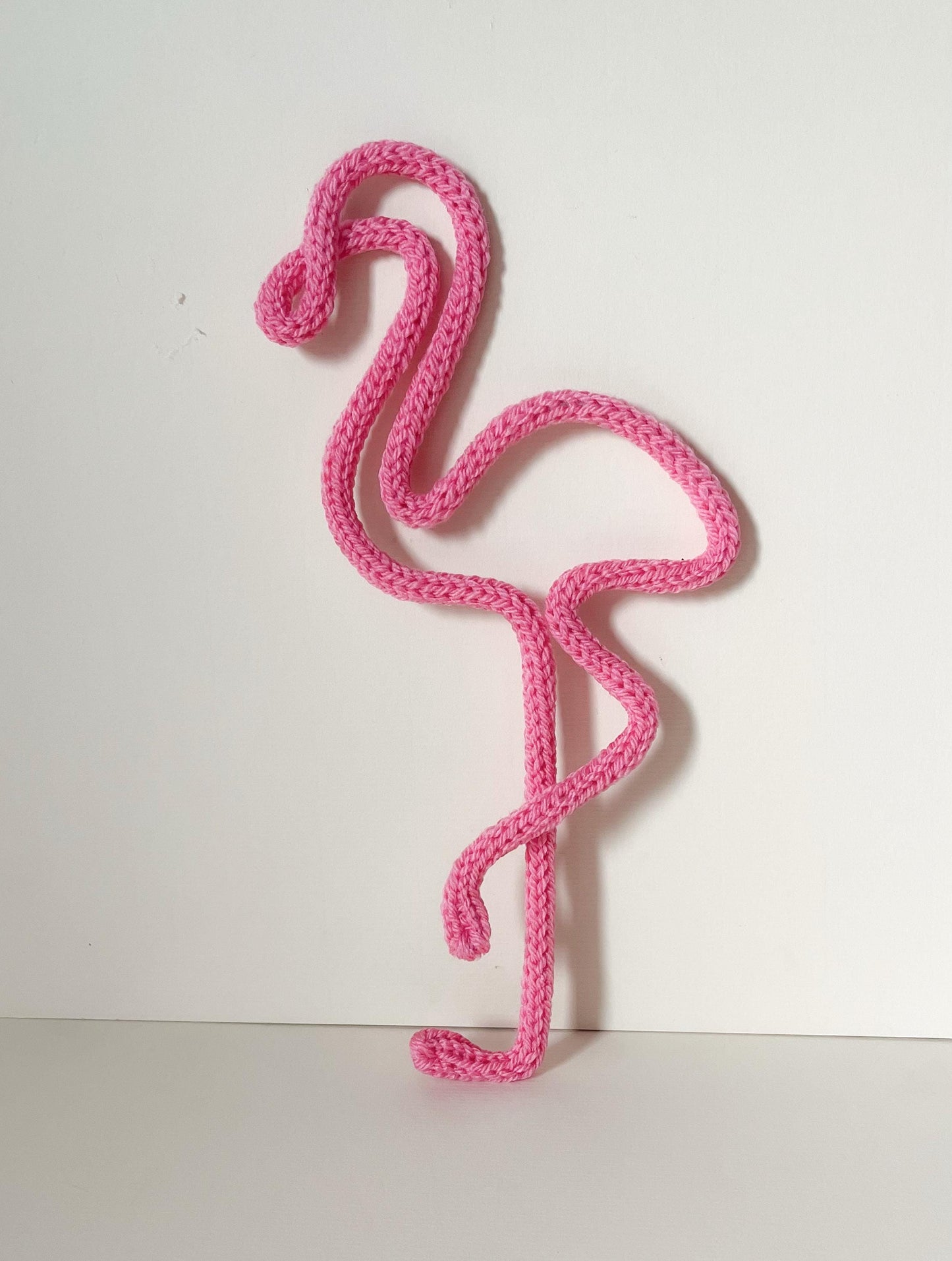 Knitted Wire Flamingo