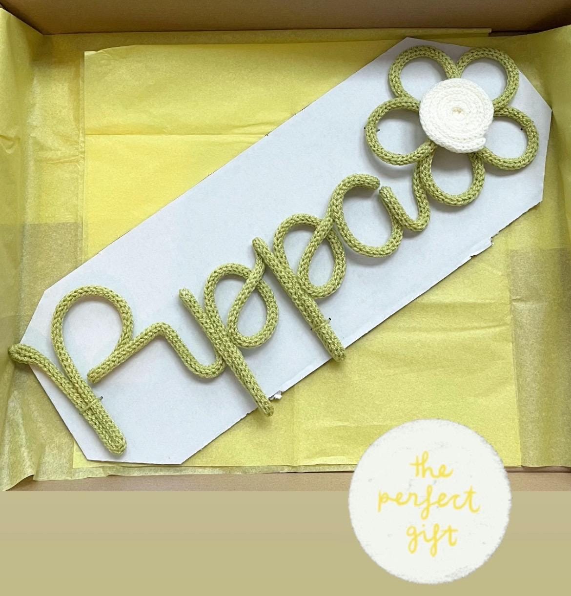 Name Sign With Flower