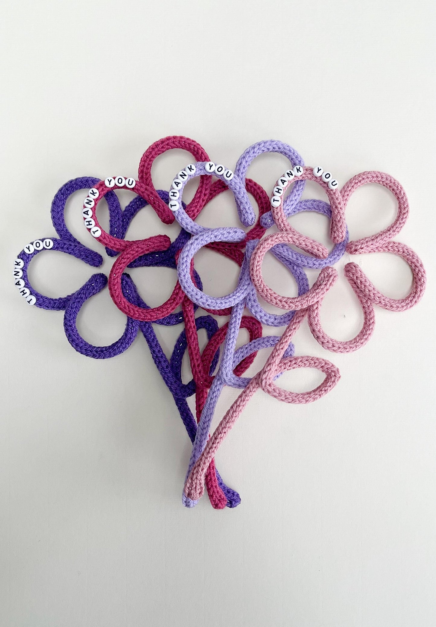 Personalized Knitted Wire Flower Gift