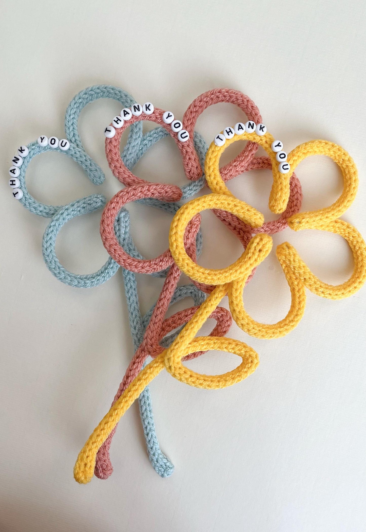 Personalized Knitted Wire Flower Gift