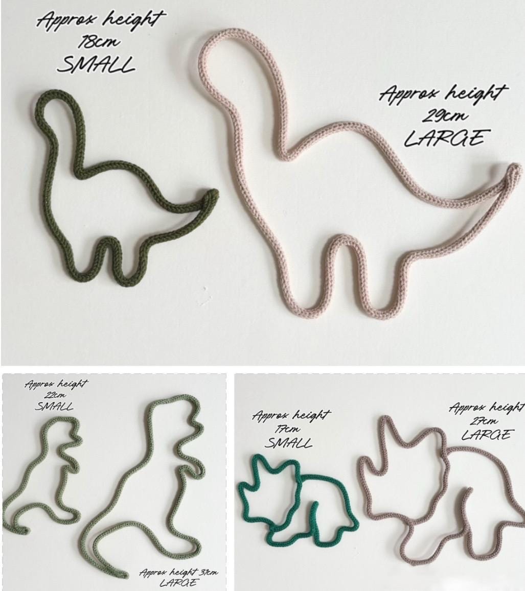 Knitted Wire Dinosaur Wall Art