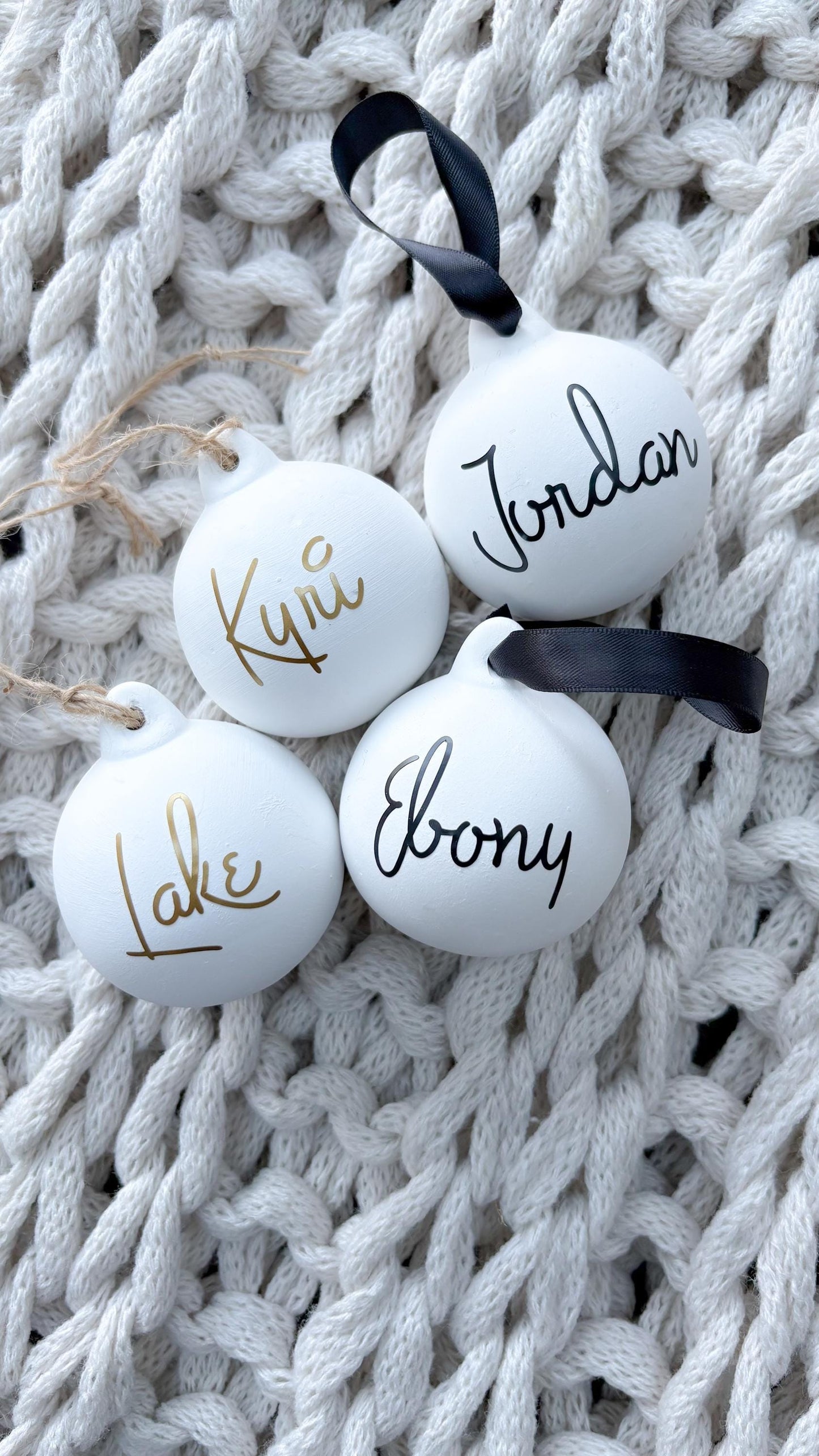 Personalized Ceramic Christmas Bauble