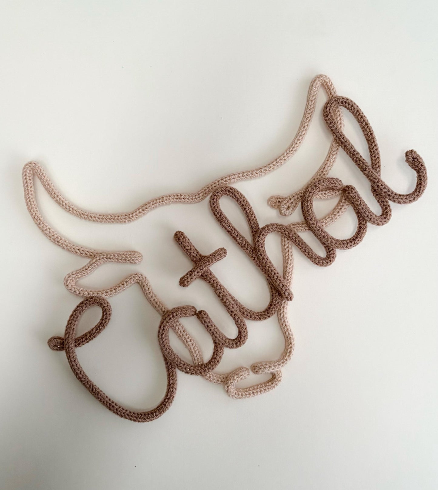 Knitted Wire Cowboy Hat with Custom Name
