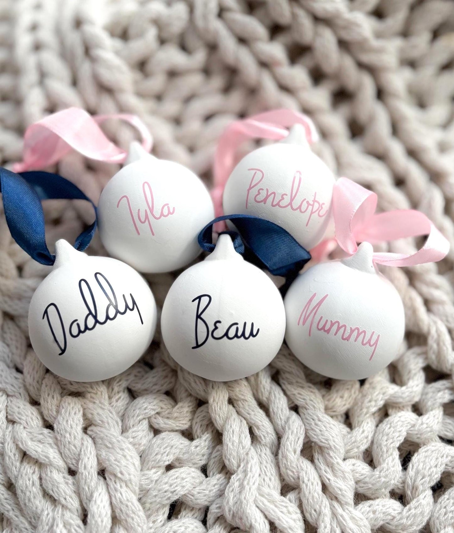 Personalized Ceramic Christmas Bauble