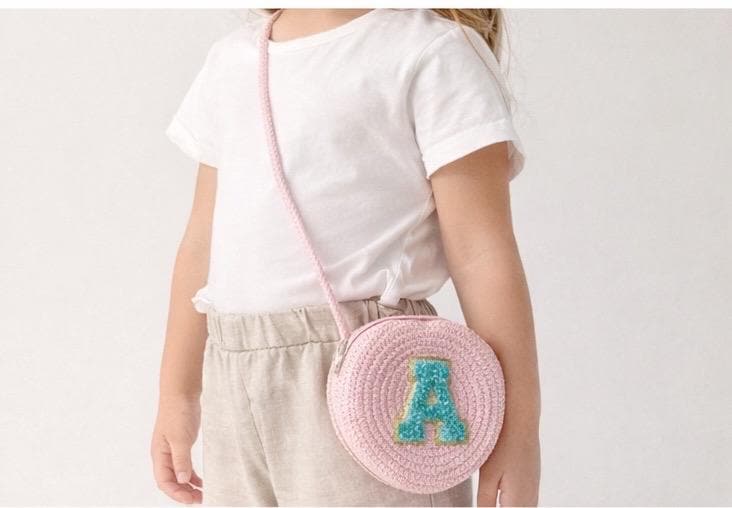 Personalised Children's Wicker-Style Crossbody Bag