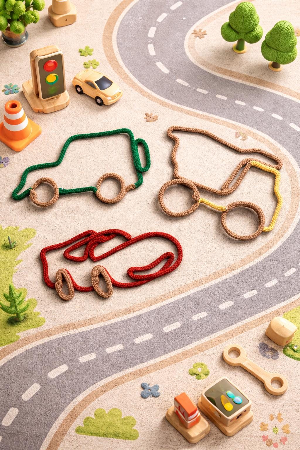 Knitted Wire Transport Vehicle