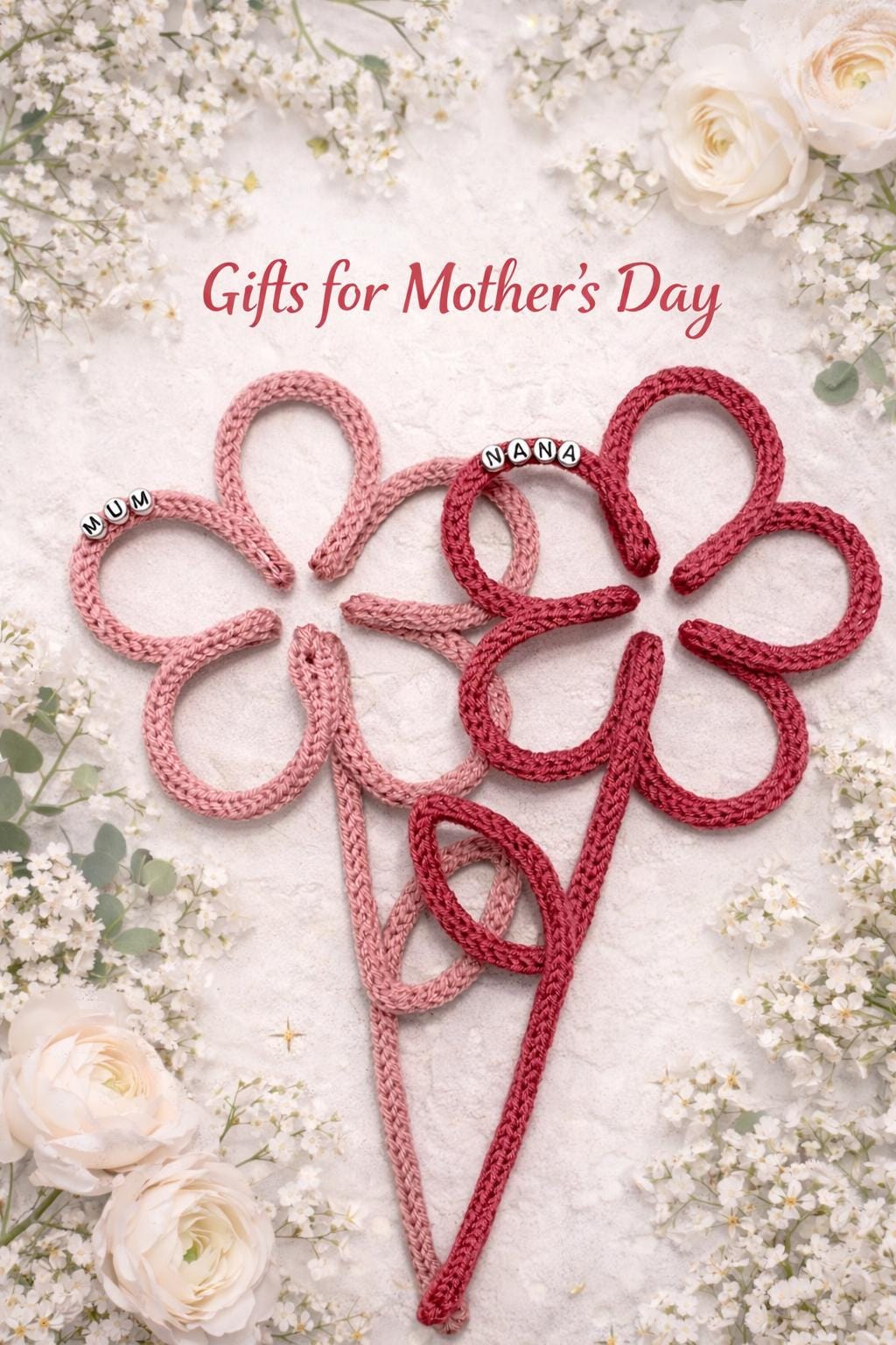 Personalized Knitted Wire Flower