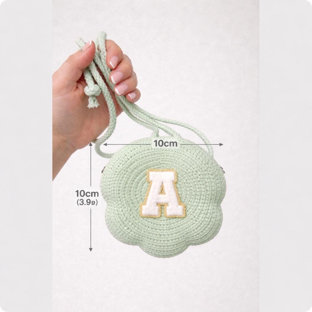 Personalised Children's Wicker-Style Crossbody Bag
