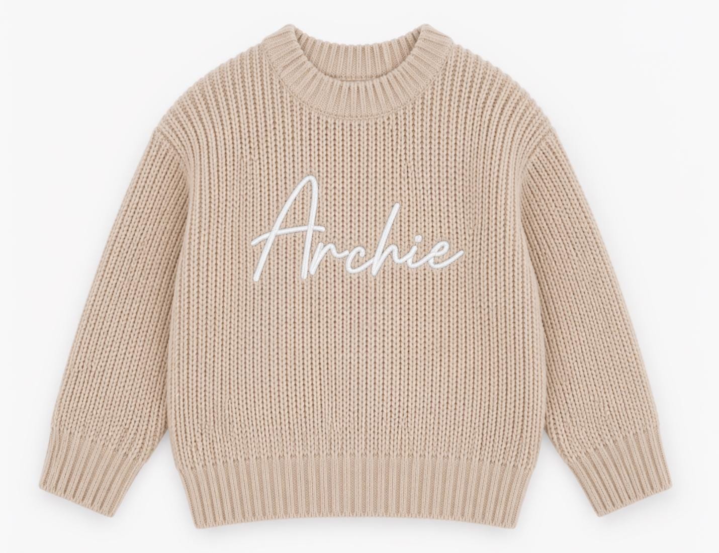 Personalised Embroidered Knit Jumper