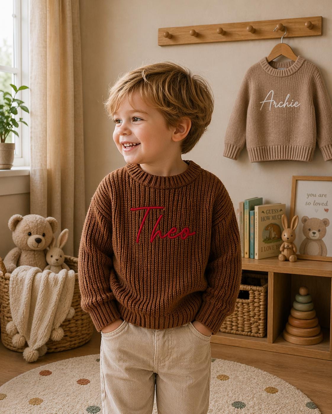 Personalised Embroidered Knit Jumper