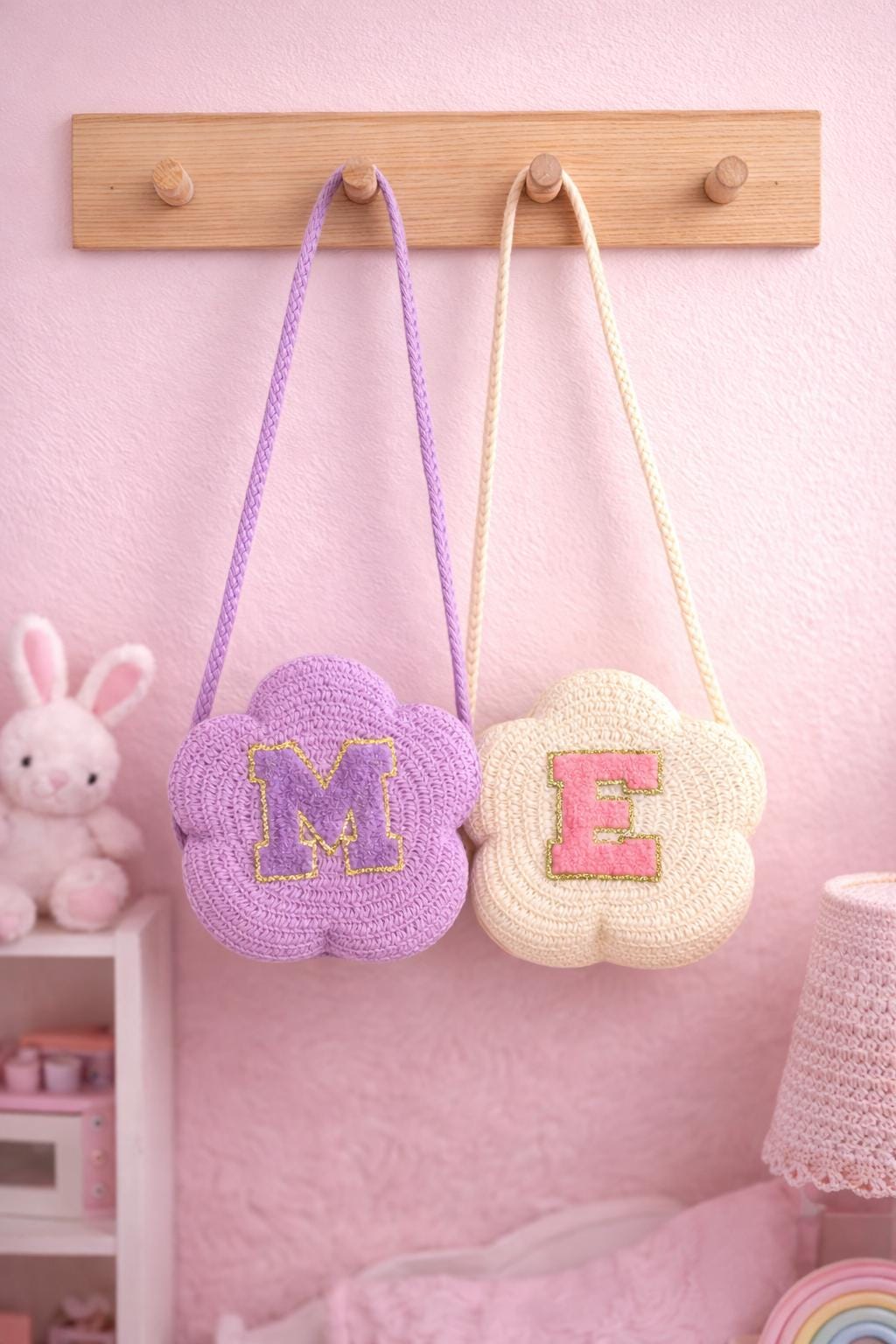 Personalised Children's Wicker-Style Crossbody Bag