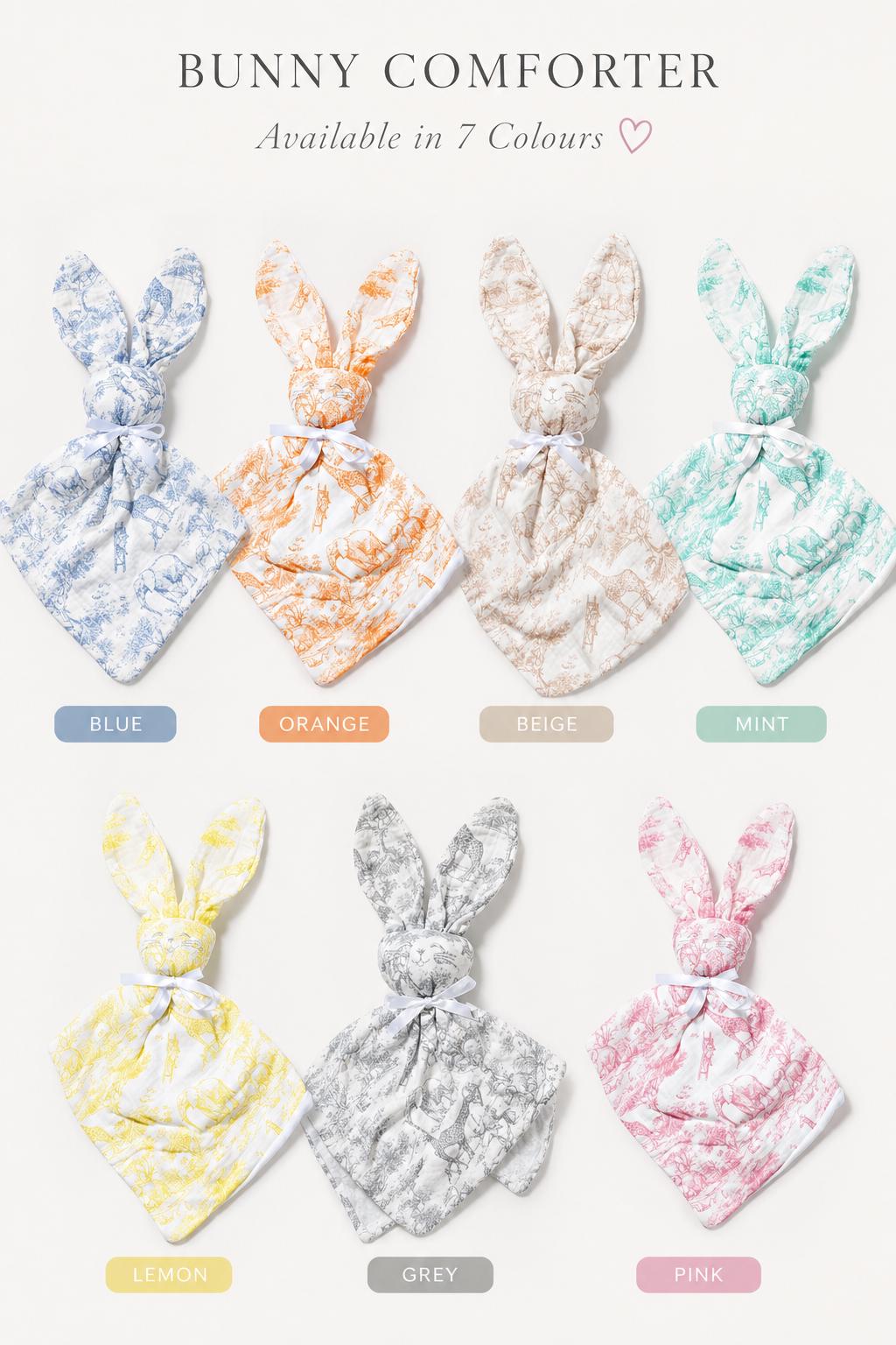 Safari Print Personalised Bunny Comforter