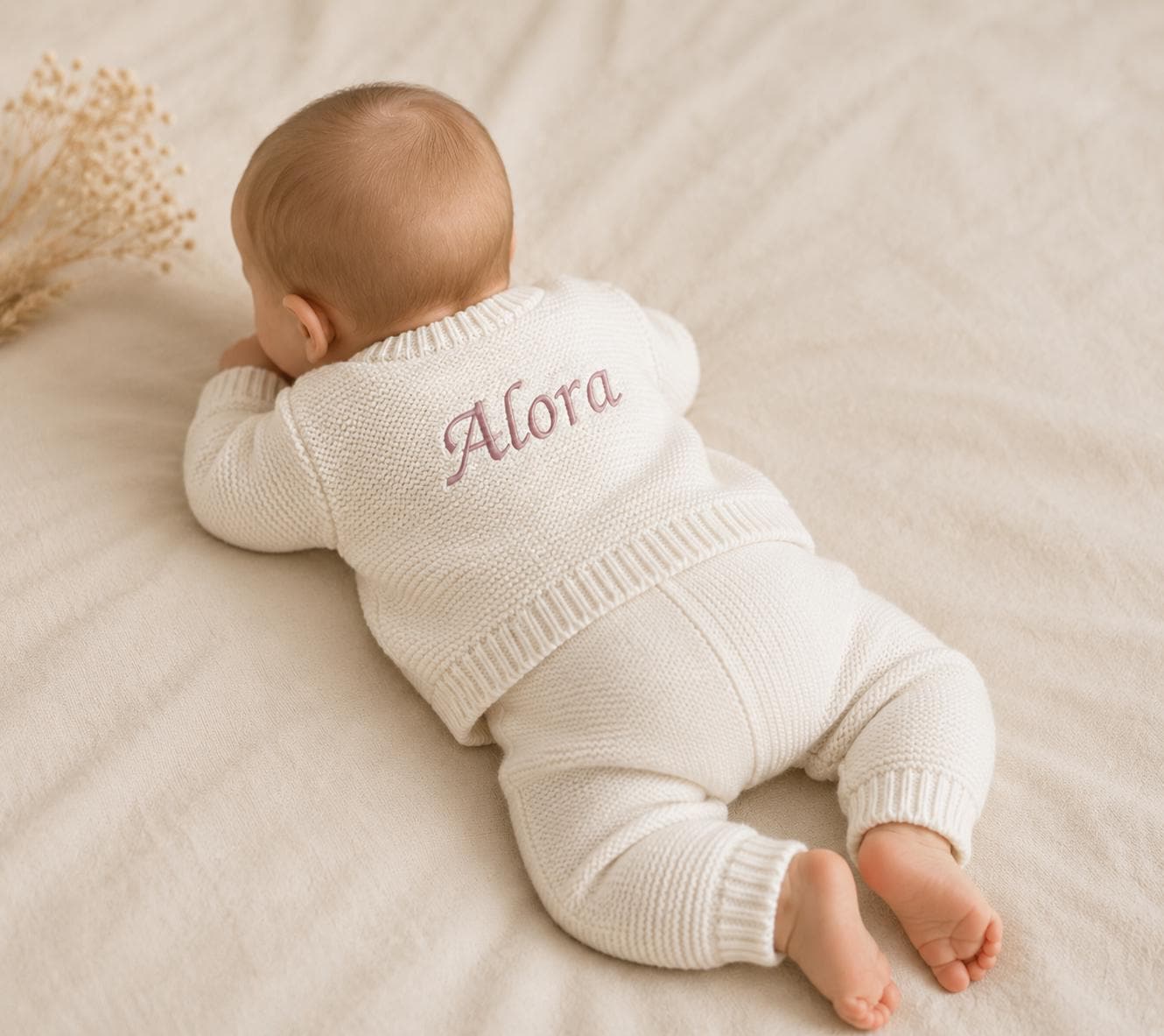 Personalised Baby Knitted Cardigan