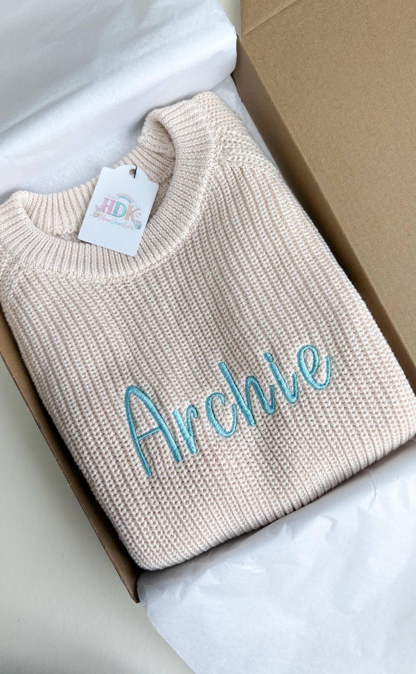 Personalised Embroidered Knit Jumper