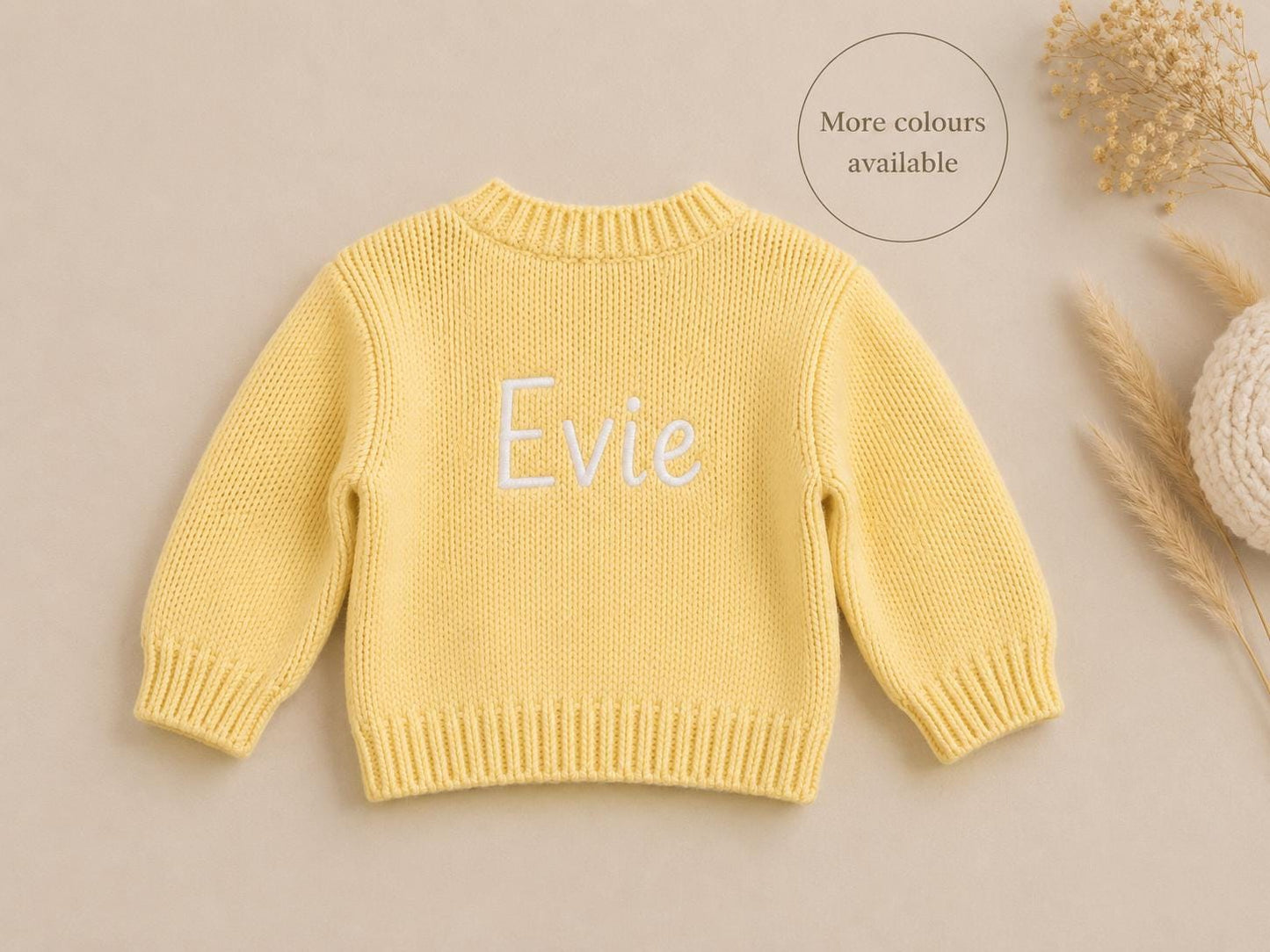 Personalised Baby Knitted Cardigan